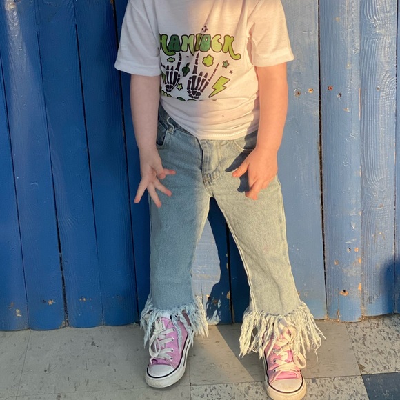 Fringed Jeans - Picture 1 of 5